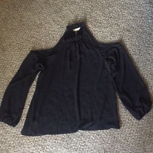 Brand new black cut off the shoulder blouse